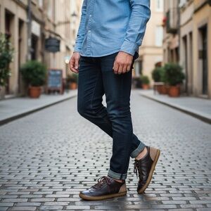 Camper Portol unisex Leather Lace Up Low Top Casual Sneaker Shoes Size 43 EU